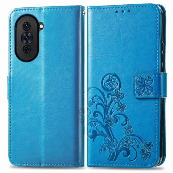 ART FLOWERS Peňaženkový kryt Huawei nova 10 modrý