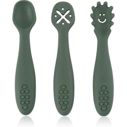 Petite&Mars Take&Match 6m+ lyžička Misty Green 3 ks