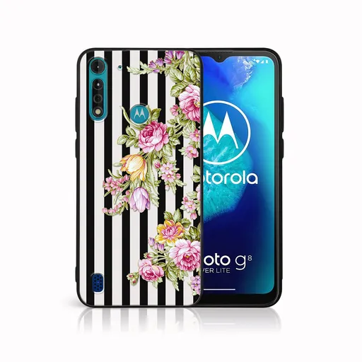 MY ART Ochranný kryt pre Motorola Moto G8 Power Lite STRIPS (176)