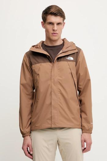Turistická bunda The North Face Antora hnedá farba, NF0A7QEY5K21