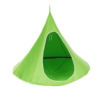 KONDELA Závesné hojdacie kreslo, zelená, KLORIN NEW KIDS CACOON HAMMOCK