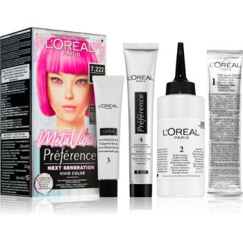 L’Oréal Paris Préférence Meta Vivids semi-permanentná farba odtieň 7.222 Meta Pink 1 ks