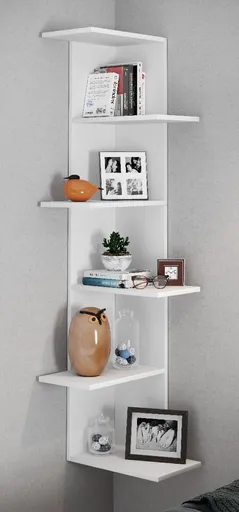 VCM Rohová police „Balos XL“, bílá