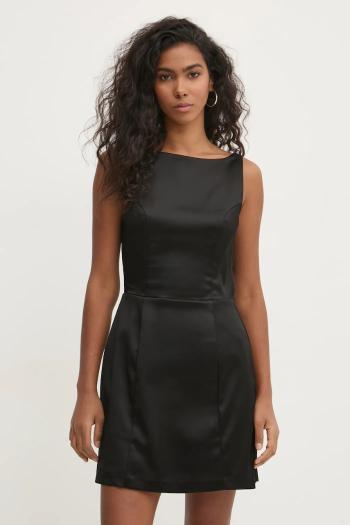 Šaty Abercrombie & Fitch čierna farba, mini, priliehavá, KI159-5672