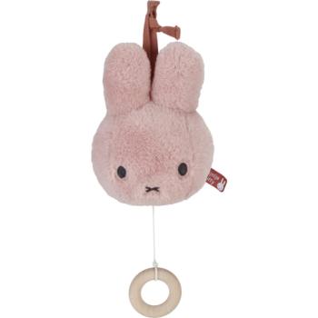 Little Dutch Music Box Miffy Fluffy Pink kontrastná závesná hračka s melódiou 1 ks