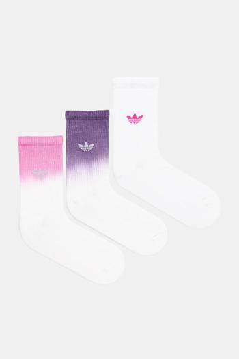 Ponožky adidas Originals Ombre Cr S 3-pak biela farba, JX5220