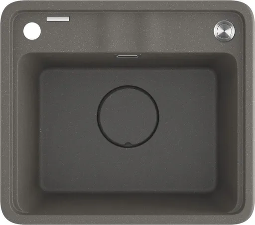 DEANTE DEANTE - Momi metallic grey Granitový drez, 1-bowl ZKM_T103