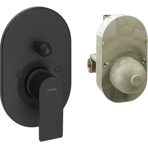 Hansgrohe Rebris E sprchová a vaňová batéria vrátane podomietkového telesa matná čierna 72458670