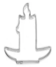 SMOLÍK COOKIE - Vykrajovačka vianočná svieca 10cm, pocínovaná