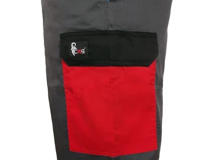 Záhradníky CXS PHOENIX CRONOS, šedo-červená, veľ. 60