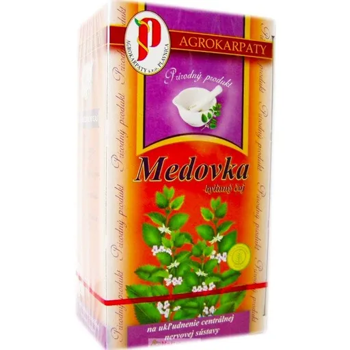 Agrokarpaty Bio Medovka bylinný čaj čistý prír. produkt 20 x 2 g