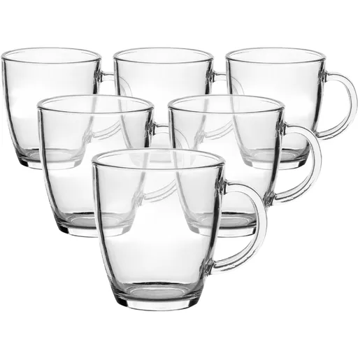 Florina Sada sklenených hrnčekov Herbal, 365 ml, 6 ks