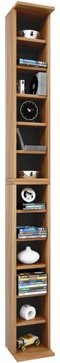 VCM CD a DVD regál Bigol, ořech