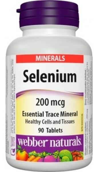 WEBBER NATURALS Selenium 200 mcg 90 tabliet