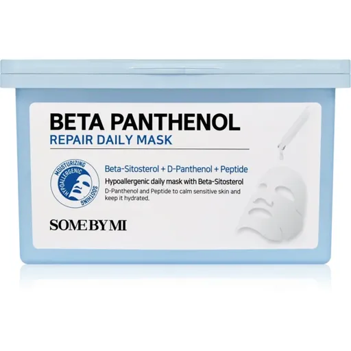 Some By Mi Beta Panthenol Repair Daily Mask upokojujúca plátienková maska veľké balenie 30 ks