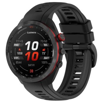 SILICONE Remienok pre Garmin Approach S70 - 47mm čierny