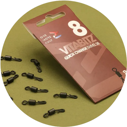 One more cast rýchlovýmenný obratlík vitabitz quick change swivel 10 ks veľkosť 8