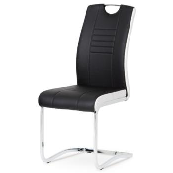 Jedálenská stolička Autronic 42x98 cm čierna ekokoža DCL-406 BK