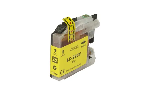 Kompatibilná atramentová náplň LC225XLY, 15ml listov pre tlačiarne Brother (BULK), žltá