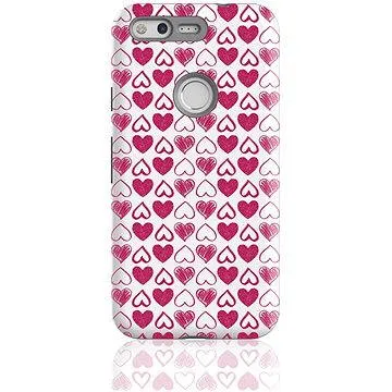 MojePuzdro „Srdiečka + ochranné sklo na Google Pixel (GOO-PIXSLVS0021CAT-D)