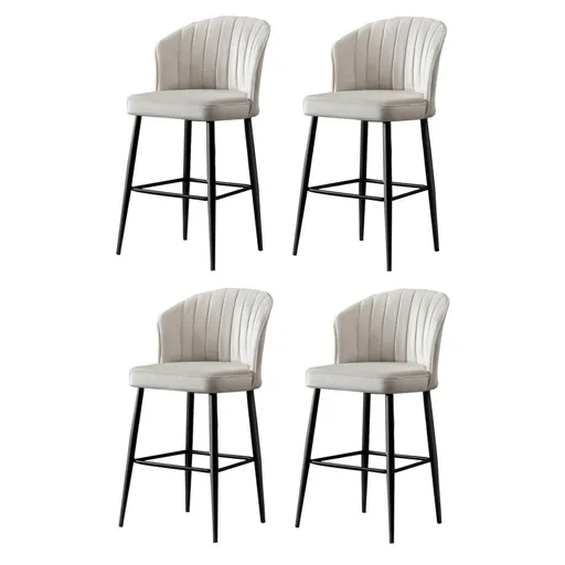 Súprava barových stoličiek Rubi Cream, 4 ks, 4 ks