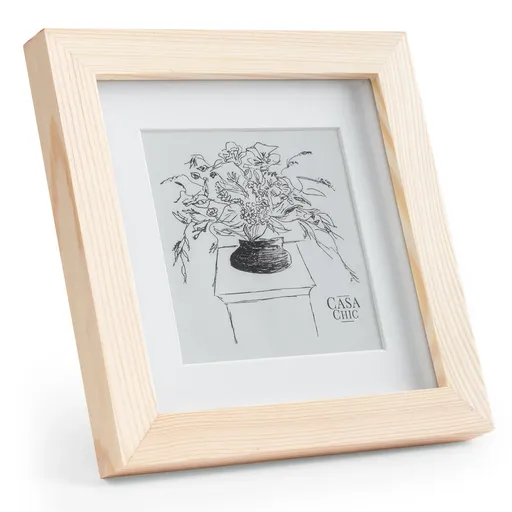 Casa Chic York, obrazový rám, štvorcový, 15 × 15 cm fotky, pasparta, sklo