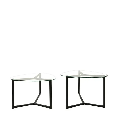 Súprava konferenčných stolíkov Bellisimo Black, 2 ks