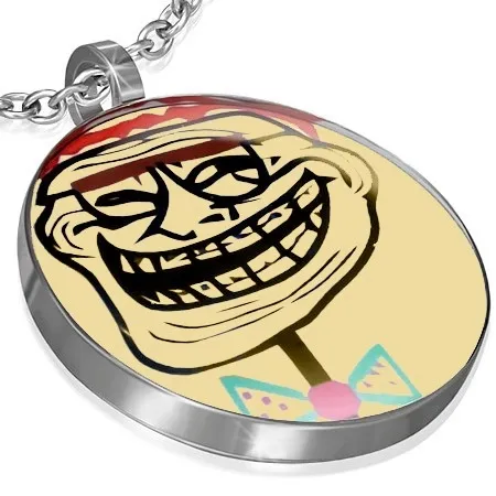 Prívesok z ocele - TROLL FACE MELVIN MEME