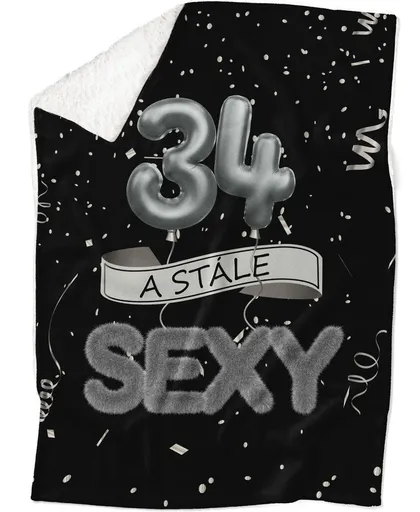 Deka Stále sexy – Čierna (vek: 34, Podšitie baránkom: ÁNO)