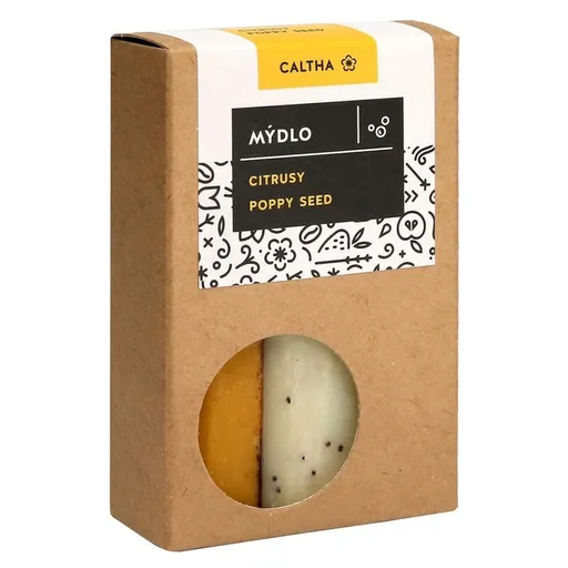CALTHA Tuhé mydlo Citrusové s poppy seed 100 g
