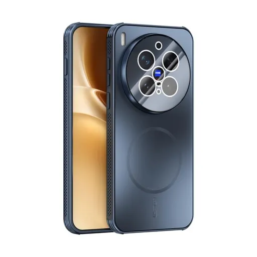 ABEEL FROSTED MAGSAFE Ochranný kryt Vivo X300 Pro tmavomodrý