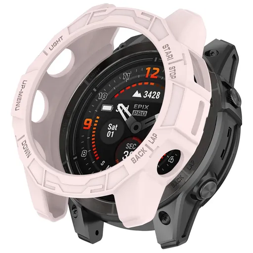 TPU HALF COVER Kryt pre Garmin Fenix 7 Pro 47mm ružový