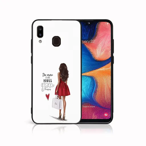 MY ART Ochranný obal pre Samsung Galaxy A20e RED DRESS (137)