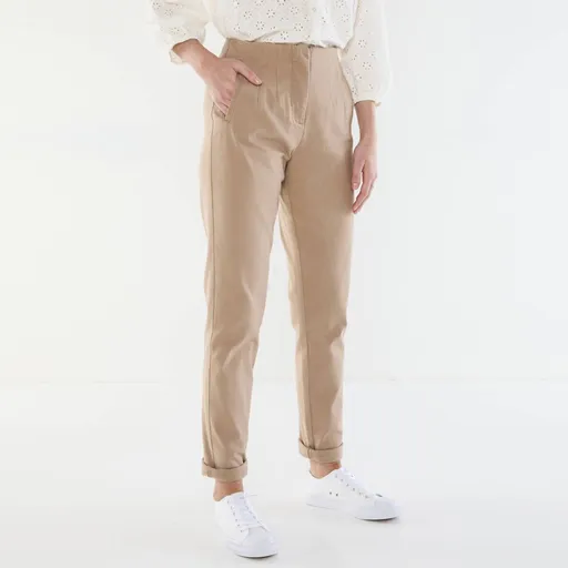 Nohavice mom s vysokým zoštíhľujúcim pásom