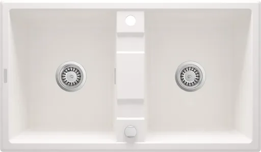 DEANTE DEANTE - Eridan alabaster - Granitový dvojdrez ZQE_A203