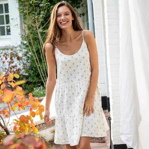 Mušelínová nočná kokošeľašieľka s potlačou