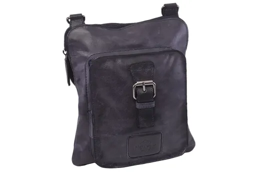 Pánske kožené crossbody modré 250862