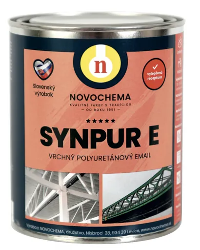 SYNPUR E - Vrchný polyuretánový email RAL 1023 - dopravná žltá 0,75 kg