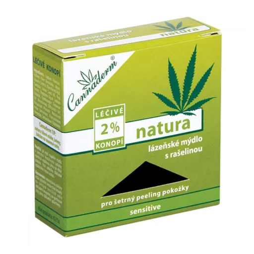 CANNADERM Natura kúpeľné mydlo s rašelinou 80 g