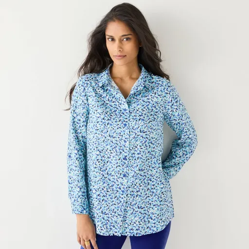 Dlhá košeľa s drobnou potlačou