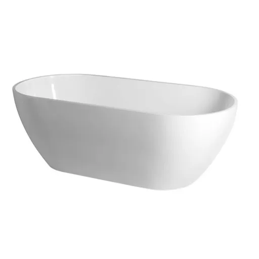 Polysan Reduta voľne stojaca vaňa 150x75x46 cm liaty mramor ľavá aj pravá 72843