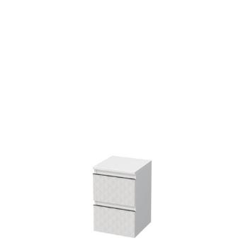 Kúpeľňová skrinka nízka SAT Cube Way 32,5x51x33 cm biela mat CUBE3DN322ZBP