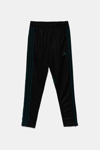 Detské tepláky adidas Performance čierna farba, s nášivkou, KC7235