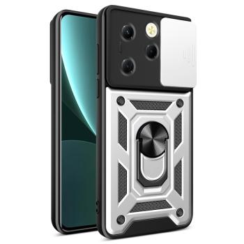 RING CAMERA Kryt s držiakom pre Infinix Hot 40 / Hot 40 Pro strieborný