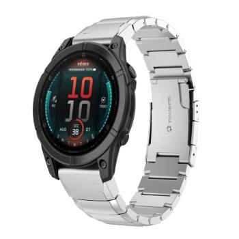 ARMOUR QUICK RELEASE Kovový remienok pre Garmin Fenix 8 47mm strieborný