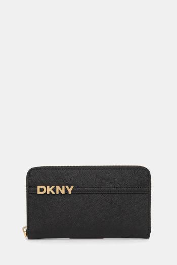 Kožená peňaženka Dkny čierna farba, R521KM28
