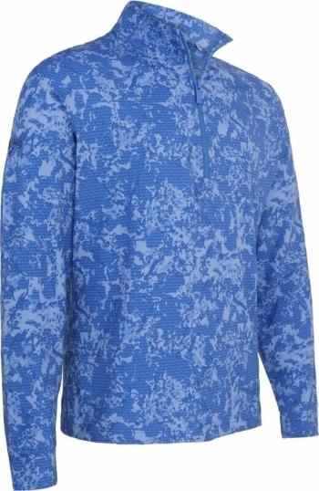 Callaway Camo Sun Protection 1/4 Zip Magnetic Blue 3XL Mikina