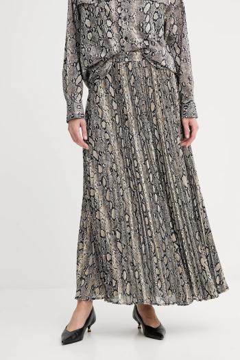 Sukňa MICHAEL Michael Kors béžová farba, maxi, áčkový strih, MT570J5ABE