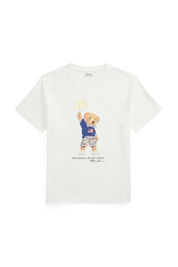 Tričko Polo Ralph Lauren biela farba, 323979103002