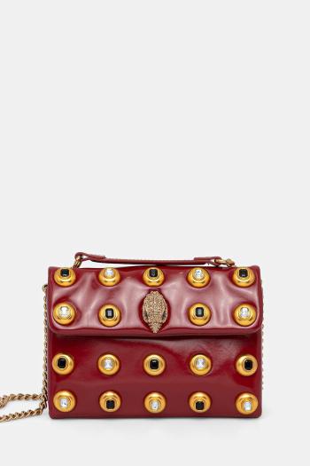 Kožená kabelka Kurt Geiger London KENSINGTON bordová farba, 4700250319